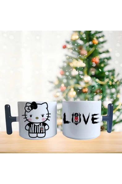 GHOSTBASTIR DESİGN Beşiktaş Hello Kitty Kupa Bardak Tek Adet 0253 ürün görseli 1