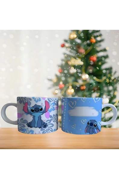 GHOSTBASTIR DESİGN Kişiye Özel Stitch Kupa Bardak | Tek Adet 0275 ürün görseli 1