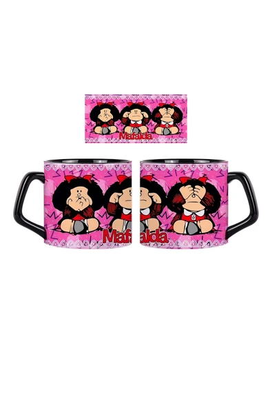 GHOSTBASTIR DESİGN Mafalda Kupa Bardak | Tek Adet 0296 ürün görseli 1