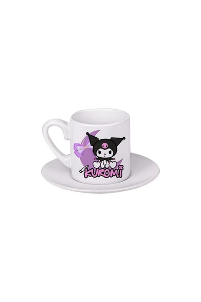 GHOSTBASTIR DESİGN Kuromi Türk Kahvesi Fincanı 075 ürün görseli 1