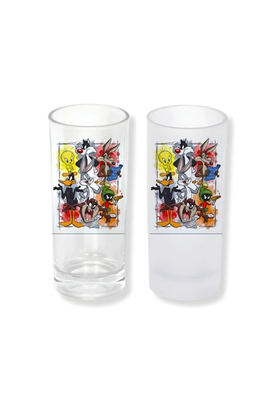 GHOSTBASTIR DESİGN LooneyTunes Buzlu / Buzsuz Seçenekli Rakı Bardağı – 1 Adet Şık Sunum Bardağı 076 ürün görseli 1
