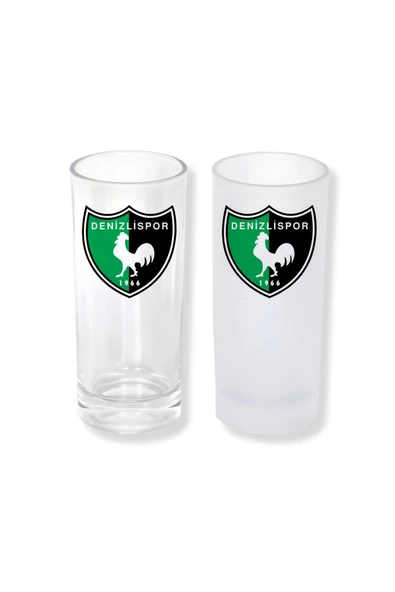 GHOSTBASTIR DESİGN Denizlispor Buzlu / Buzsuz Seçenekli Rakı Bardağı – 1 Adet Şık Sunum Bardağı 0109 ürün görseli 1