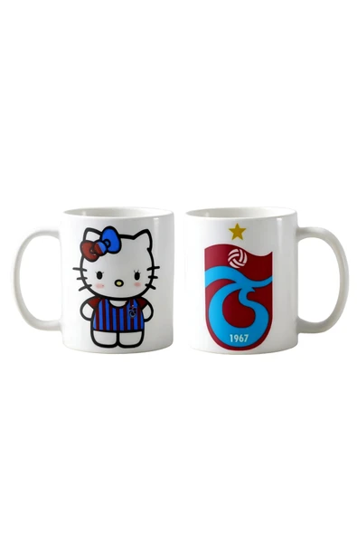 GHOSTBASTIR DESİGN Trabzonspor Hello Kitty Kupa Bardak | Tek Adet K014 ürün görseli 1