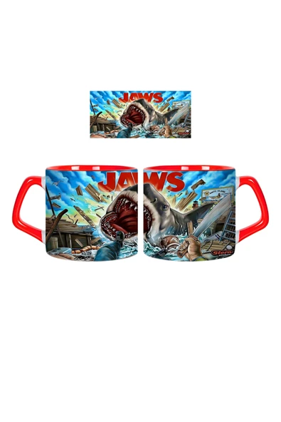 GHOSTBASTIR DESİGN Jaws Kupa Bardak | Tek Adet 0229 ürün görseli 1