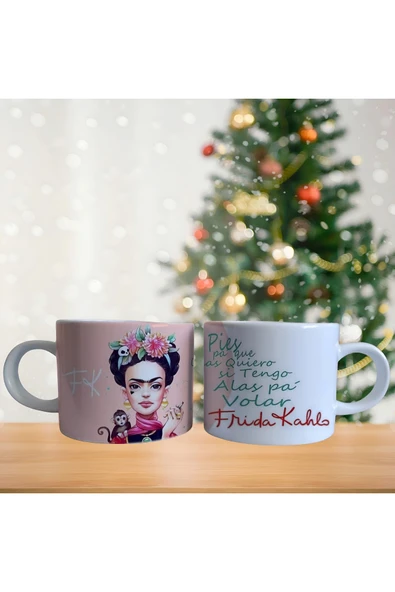 GHOSTBASTIR DESİGN Frida Kahlo Kupa Bardak | Tek Adet 0158 ürün görseli 1