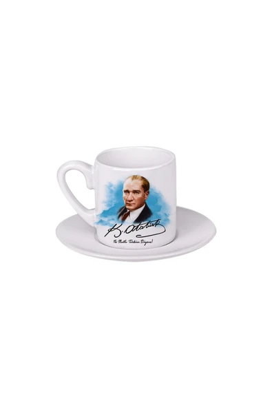 GHOSTBASTIR DESİGN Atatürk Türk Kahvesi Fincanı 049 ürün görseli 1