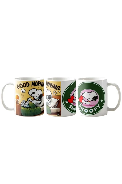 GHOSTBASTIR DESİGN Snoopy Kupa Bardak | Tek Adet K0116 ürün görseli 1