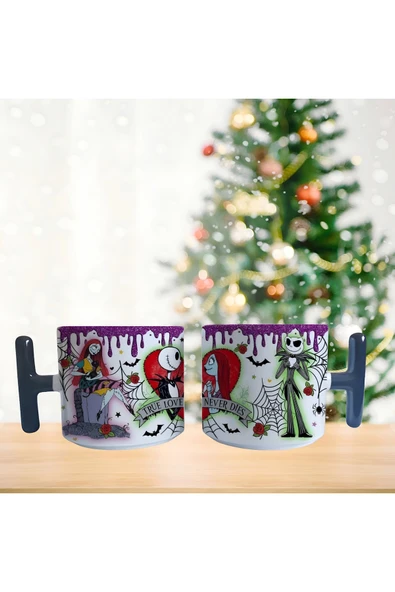 GHOSTBASTIR DESİGN Noel Öncesi Kabusu Kupa Bardak | Tek Adet 0341 ürün görseli 1