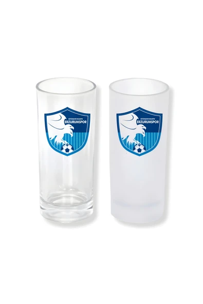 GHOSTBASTIR DESİGN Erzurumspor Buzlu / Buzsuz Seçenekli Rakı Bardağı – 1 Adet Şık Sunum Bardağı 0110 ürün görseli 1