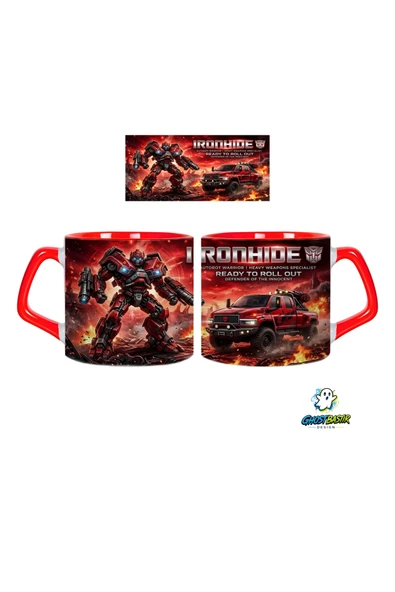 GHOSTBASTIR Design Transformers İronhide Kupa Bardak | Tek Adet 0735 ürün görseli 1