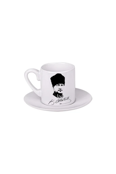 GHOSTBASTIR DESİGN Atatürk Türk Kahvesi Fincanı 077 ürün görseli 1