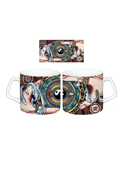 GHOSTBASTIR DESİGN Yin Yang Kupa Bardak | Tek Adet 0556 ürün görseli 1