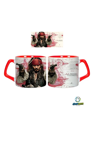 GHOSTBASTIR Design Jack Sparrow Kupa Bardak | Tek Adet 0578 ürün görseli 1