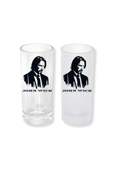GHOSTBASTIR DESİGN John Wick Buzlu / Buzsuz Seçenekli Rakı Bardağı – 1 Adet Şık Sunum Bardağı 048 ürün görseli 1