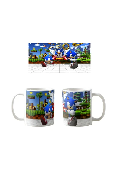 GHOSTBASTIR DESİGN Sonic Kupa Bardak | Tek Adet K0120 ürün görseli 1
