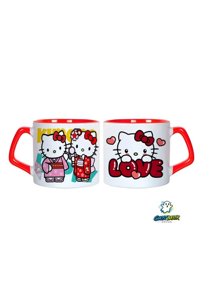 GHOSTBASTIR Design Hello Kitty Kupa Bardak | Tek Adet 0648 ürün görseli 1
