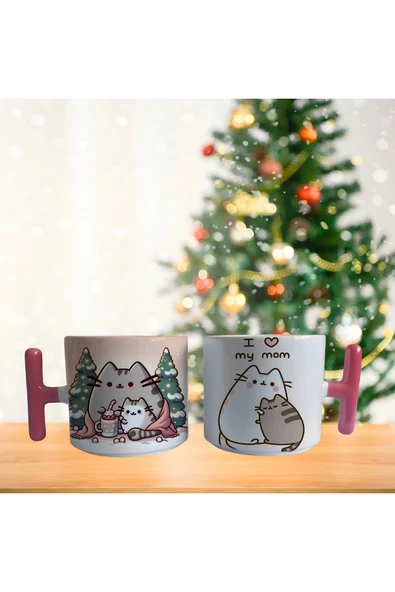 GHOSTBASTIR DESİGN Anneler Günü Pusheen Kupa Bardak | Tek Adet 023 ürün görseli 1