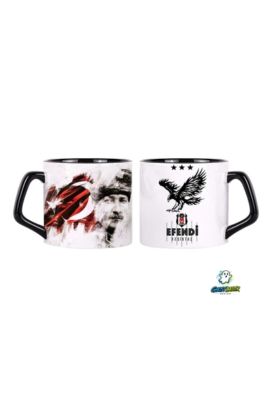 GHOSTBASTIR Design Beşiktaş Atatürk Kupa Bardak Tek Adet 0665 ürün görseli 1