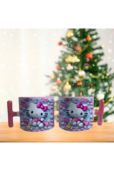GHOSTBASTIR DESİGN Hello Kitty Kupa Bardak | Tek Adet 0215 ürün görseli 1