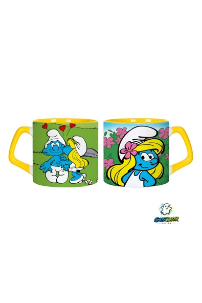 GHOSTBASTIR Design Şirinler Kupa Bardak | Tek Adet 0730 ürün görseli 1