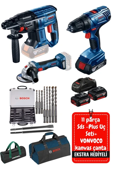 Gsr 180 li Gws 180 li Gbh 180 li Şarjlı Vidalama Akülü Taşlama Kırıcı Delici Hilti Seti Promix ürün görseli 1