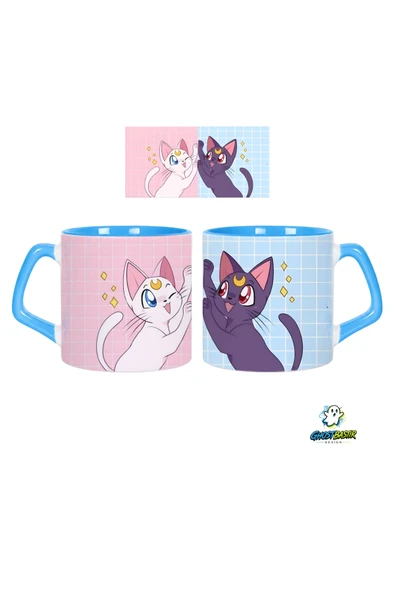 GHOSTBASTIR Design Ay Savaşçısı Kupa Bardak | Tek Adet 0630 ürün görseli 1