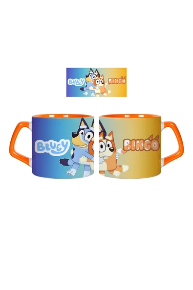 GHOSTBASTIR DESİGN Bluey ve Bingo Kupa Bardak | Tek Adet 082 ürün görseli 1