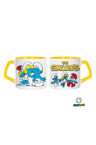 GHOSTBASTIR Design Şirinler Kupa Bardak | Tek Adet 0729 ürün görseli 1
