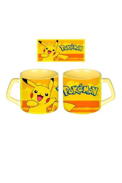 GHOSTBASTIR DESİGN Pokemon Pikachu Kupa Bardak | Tek Adet 0374 ürün görseli 1