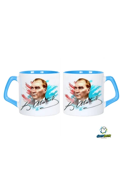 GHOSTBASTIR Design Atatürk Kupa Bardak | Tek Adet 0626 ürün görseli 1