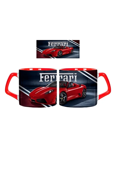 GHOSTBASTIR DESİGN Ferrari Kupa Bardak | Tek Adet 0149 ürün görseli 1