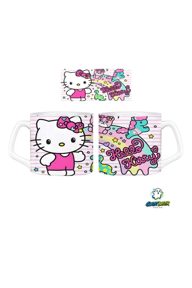 GHOSTBASTIR Design Hello Kitty Kupa Bardak | Tek Adet 0661 ürün görseli 1