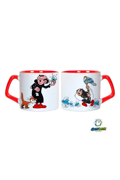 GHOSTBASTIR Design Şirinler Kupa Bardak | Tek Adet 0732 ürün görseli 1