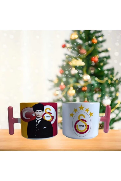 GHOSTBASTIR DESİGN Galatasaray Atatürk Kupa Bardak Tek Adet 0190 ürün görseli 1