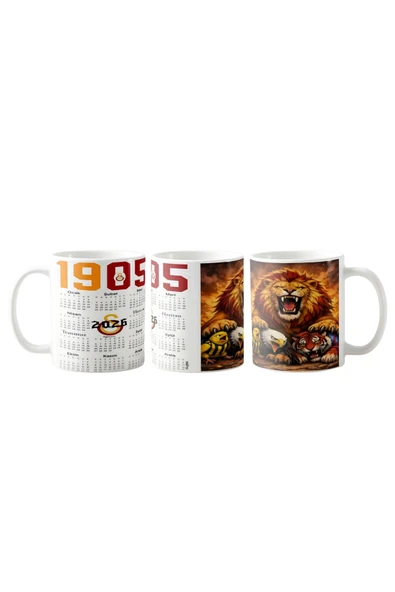 GHOSTBASTIR DESİGN Galatasaray Takvim Kupa Bardak Tek Adet K049 ürün görseli 1