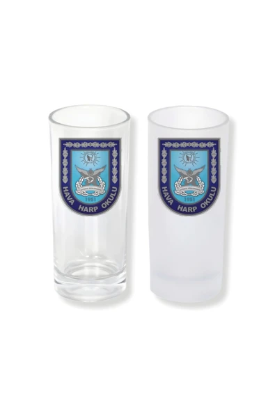 GHOSTBASTIR DESİGN Hava Harp Okulu Buzlu / Buzsuz Seçenekli Rakı Bardağı – 1 Adet Şık Sunum Bardağı 027 ürün görseli 1