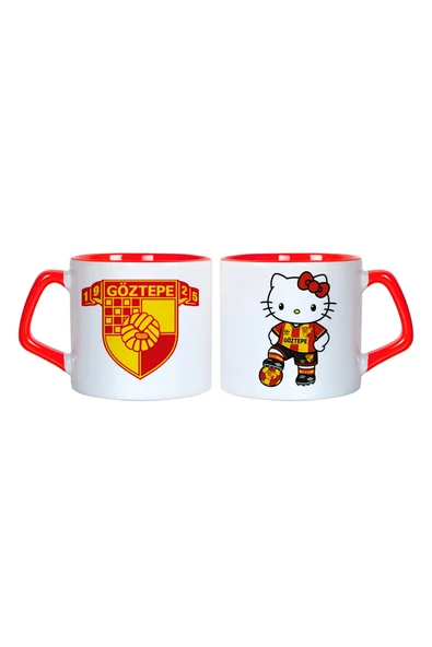 GHOSTBASTIR DESİGN Göztepe Spor Hello Kitty Kupa Bardak | Tek Adet 0175 ürün görseli 1