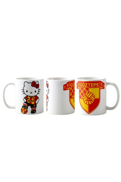 GHOSTBASTIR DESİGN Göztepe Spor Hello Kitty Kupa Bardak | Tek Adet K036 ürün görseli 1
