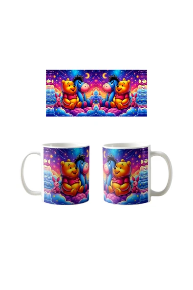 GHOSTBASTIR DESİGN Winnie The Pooh Kupa Bardak | Tek Adet K0136 ürün görseli 1