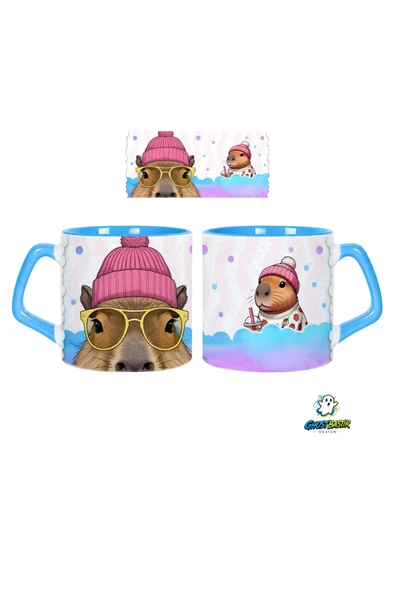 GHOSTBASTIR Design Capibara Kupa Bardak | Tek Adet 0638 ürün görseli 1