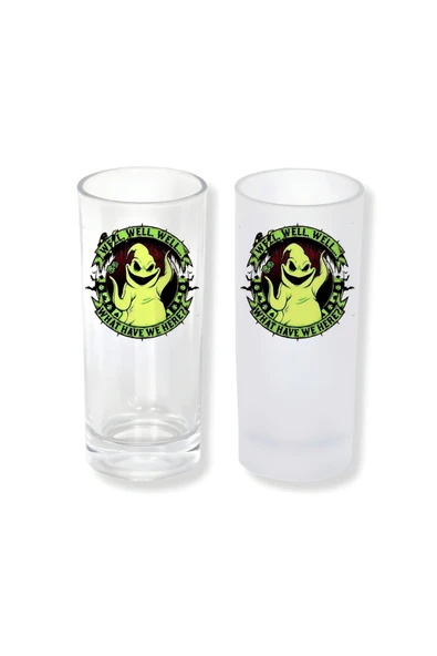 GHOSTBASTIR DESİGN Oogie Boogie Buzlu / Buzsuz Seçenekli Rakı Bardağı – 1 Adet Şık Sunum Bardağı 083 ürün görseli 1