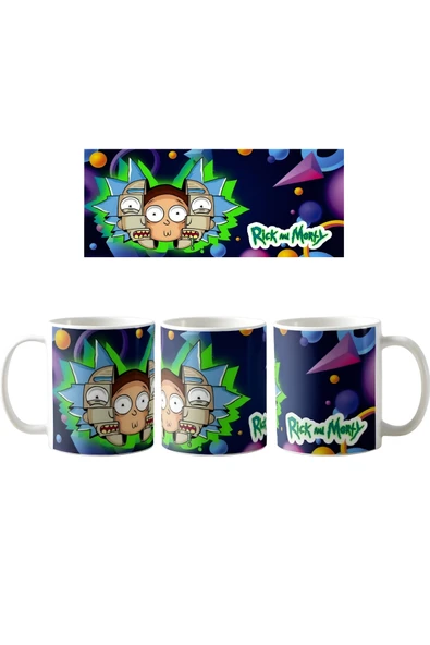 GHOSTBASTIR DESİGN Rick and Morty Kupa Bardak | Tek Adet K0105 ürün görseli 1