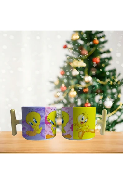 GHOSTBASTIR DESİGN Tweety Kupa Bardak | Tek Adet 0532 ürün görseli 1