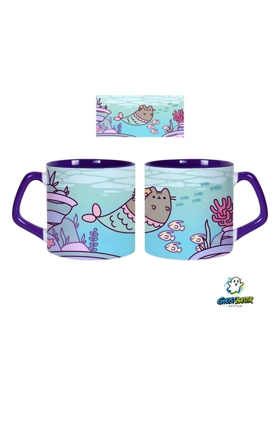 GHOSTBASTIR Design Pusheen Kupa Bardak | Tek Adet 0683 ürün görseli 1