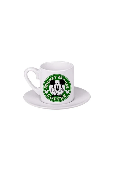 GHOSTBASTIR DESİGN Mickey Mouse Türk Kahvesi Fincanı 043 ürün görseli 1