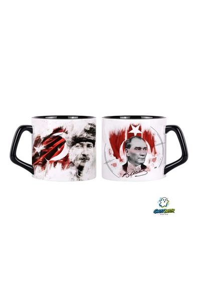 GHOSTBASTIR Design Atatürk Kupa Bardak | Tek Adet 0620 ürün görseli 1