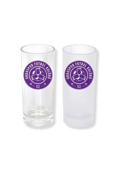 GHOSTBASTIR DESİGN Orduspor Buzlu / Buzsuz Seçenekli Rakı Bardağı – 1 Adet Şık Sunum Bardağı 089 ürün görseli 1