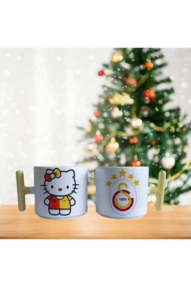 GHOSTBASTIR DESİGN Galatasaray Hello Kitty Kupa Bardak Tek Adet 0193 ürün görseli 1