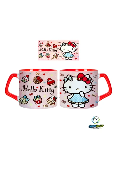GHOSTBASTIR Design Hello Kitty Kupa Bardak | Tek Adet 0658 ürün görseli 1