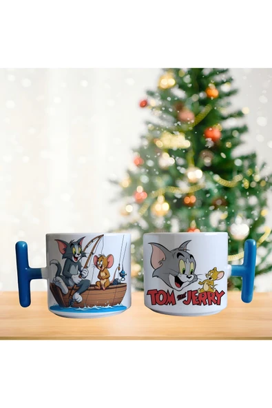 GHOSTBASTIR DESİGN Tom ve Jerry Kupa Bardak | Tek Adet 0516 ürün görseli 1